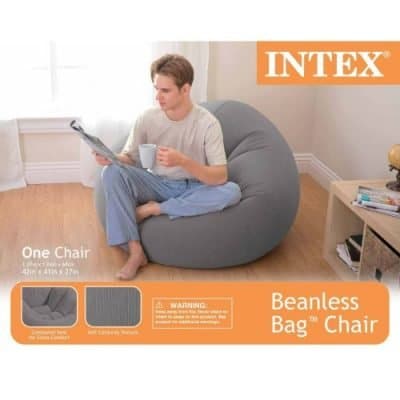 bag intex chair beanless inflatable tap zoom hover move bottom once outside left right bean