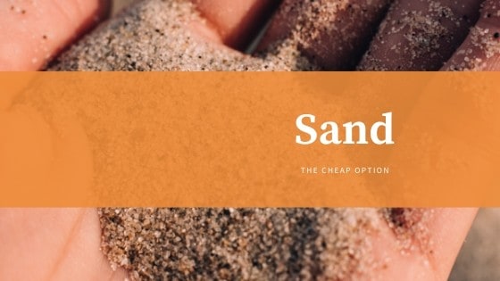 sand for bean bag filler