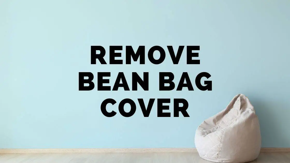 remove bean bag cover