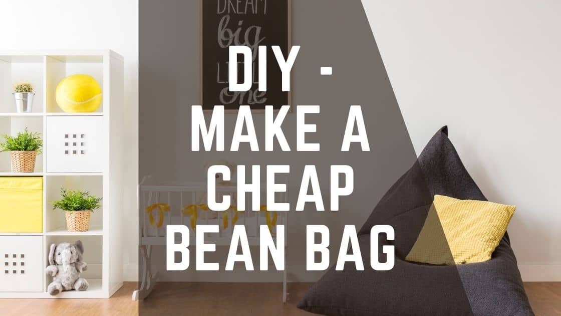 make cheap bean bag chair