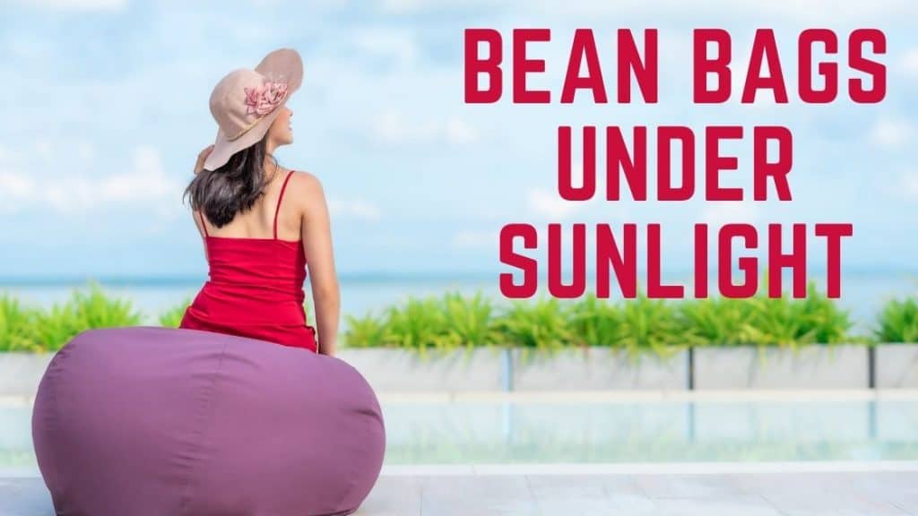 bean bags under sunlight