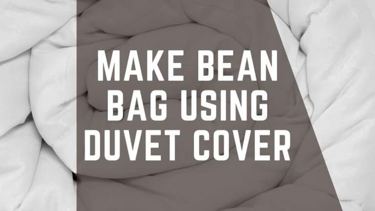 Make a Bean Bag Using a Duvet Cover
