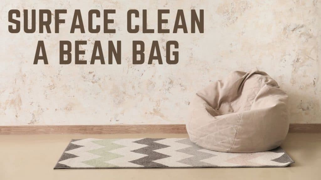 bean bag surface clean