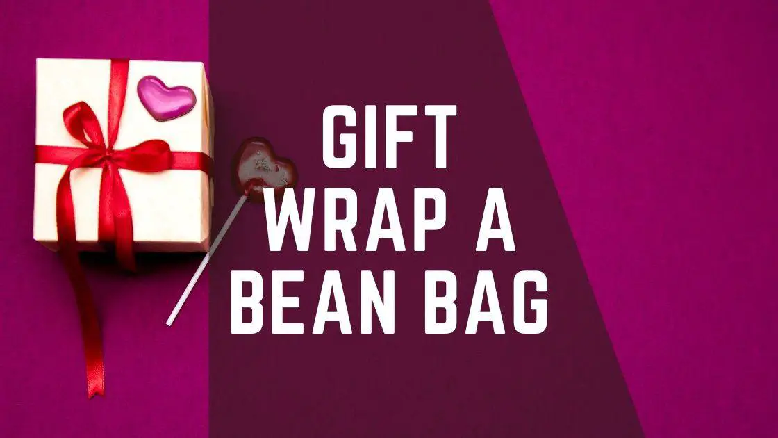 gift wrap a bean bag